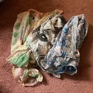 3 Count Womens Italian Fashion Scarves